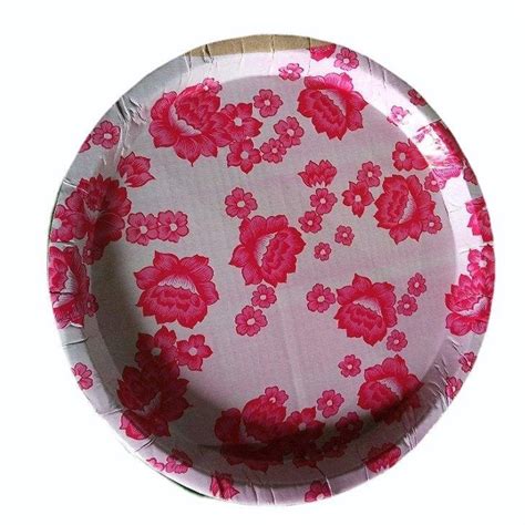 14 Inch Printed Disposable Paper Plate At Rs 3 80 Piece Printed Paper