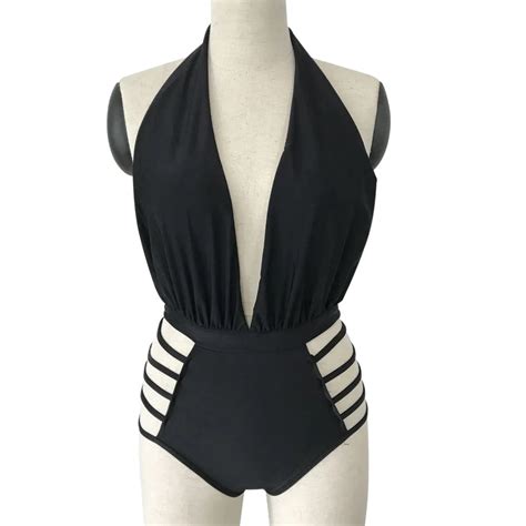 Womens Swimming Suit Bikini Beach Swimsuit Bather Sex Women One Piece Swimwear High Cut