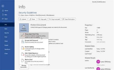 Different Methods To Secure Your Microsoft Word Documents