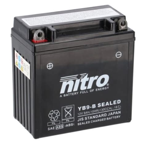 Nitro Gel Accu 12 Volt 9 Ah YB9 B Accuweb Nl