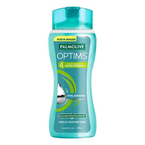 Shampoo Palmolive Optims 2 En 1 Vital Keratina 200 Ml Walmart