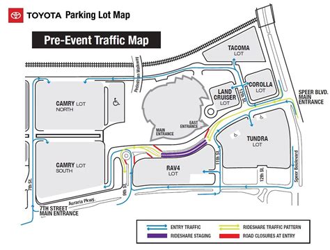 Ball Arena Parking Lot Map