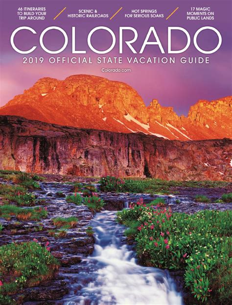 Colorado Official State Vacation Guide 2019 | Colorado travel, Vacation