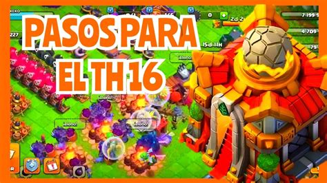 Pasos Para El Ayuntamiento 16 En Clash Of Clans Eke80 Youtube