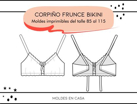 Molderia Imprimible Corpi O Frunce Bikini Moldes En Casa