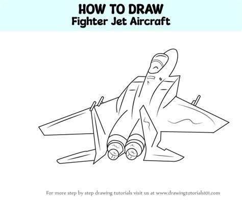 fighter jet sketch easy