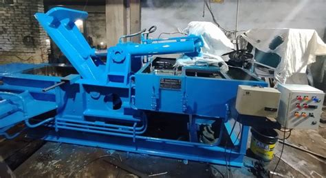 Triple Action Hydraulic Scrap Baling Press At Scrap Baling