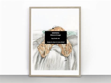 Footsie Gay Erotic Art Print Painting Male Nude Art Gay Couple Art Etsy