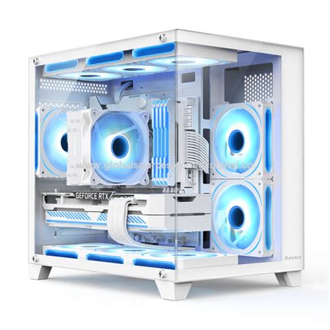 buy wholesale china good quality wide cube glass aluminum computer case