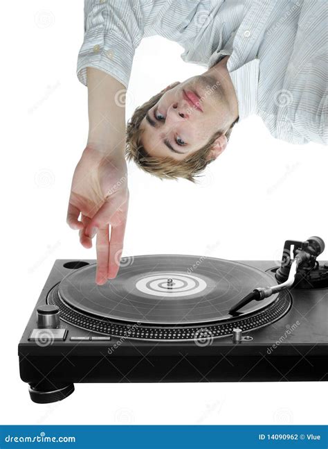 DJ Scratching Record Stock Photography - Image: 14090962