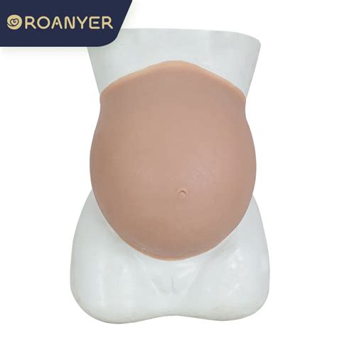 Roanyer Silicone Fake Pregnant Belly Suit Cosplay Costumes Realistic