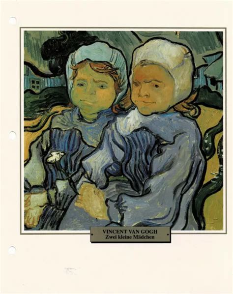 ZWEI KLEINE MÄDCHEN Vincent van Gogh Infokarte EUR 1 00 PicClick DE