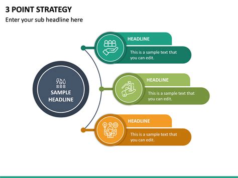 Three Stage Modern Powerpoint Strategy Infographic Pr