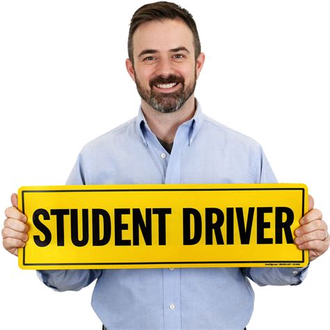 Student Driver Magnetic Sign For Car Door Sku S2 0406