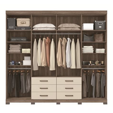 Guarda Roupa De Casal 8 Portas E 6 Gavetas - Guarda Roupa Casal 8 Portas 6 Gavetas Master com Pés | MadeiraMadeira
