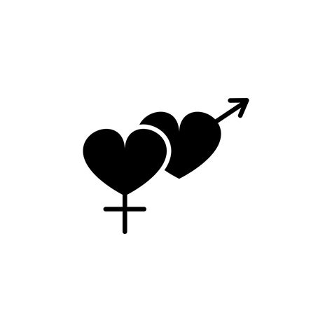 Sign Of Sex And Heart Vector Icon Illustration 23245663 Vector Art At