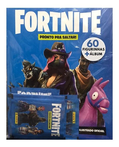 Album Fortnite Panini Oficial 120 Figurinhas Kit Game Parcelamento