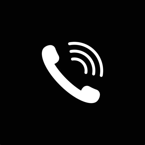 Eps White Vector Phone Call Or Telephone Abstract Icon Isolated On