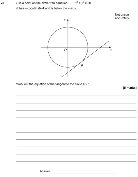 GCSE 9 1 Maths Parallel And Perpendicular Lines Past Paper