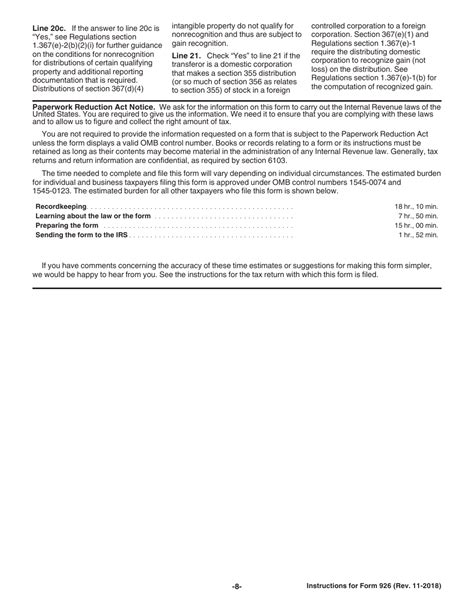 Form 926 Instructions 2022