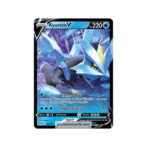 Kyurem V Pv 220 048 196 Carte Ultra Rare V Épée et Bouclier