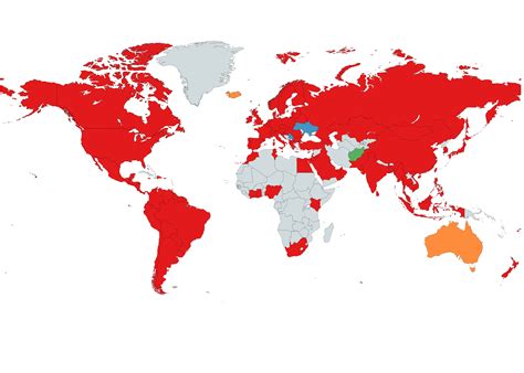 Map of countries that have burger king : r/MapPorn