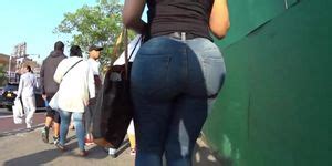 Big Ass Brunette In Tight Jeans Tnaflix