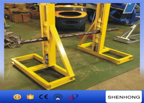 Heavy Duty Cable Drum Stand 10 Tonne Hydraulic Cable Drum Jack Dia