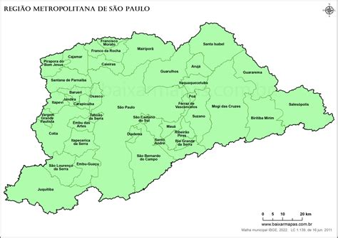Mapa Regiao Metropolitana De Sao Paulo - Mapa da Região Metropolitana de São Paulo | Baixar Mapas