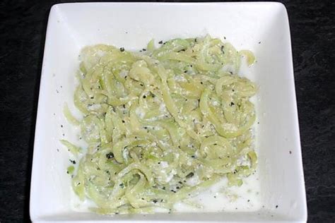 Recette De Tagliatelles De Courgette Sauce Alfredo