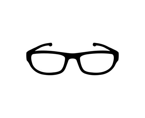 Stylish black frame glasses isolated on white background. Single ...