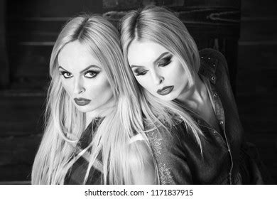 Стоковая фотография 1176886870 Sexy Blonde Young Pretty Girls Twin Shutterstock