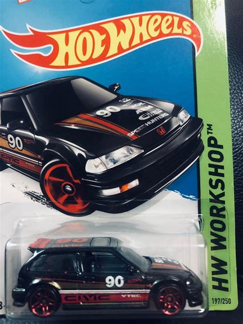 Hot Wheels Hotwheels 90 Honda Civic EF 一對 興趣及遊戲 玩具 遊戲類 Carousell