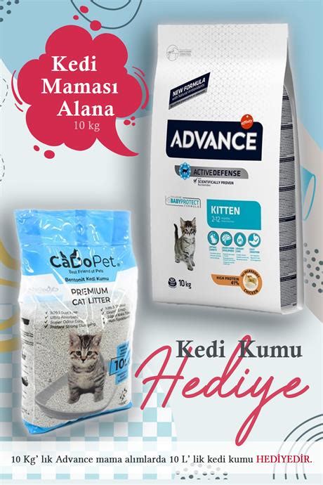 10 Kg Advance Kitten Yavru Kedi Maması Yüksek Proteinli 10 Lt Marsiya