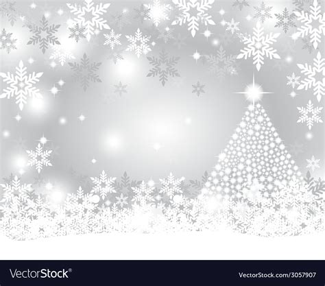 Silver christmas background Royalty Free Vector Image