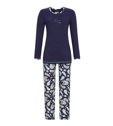 Pyjama long à manches longues Bleu Ringella Lingerie Sipp