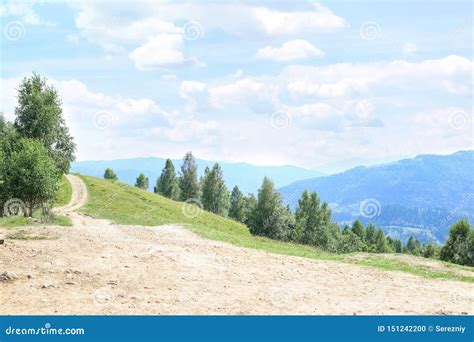 Paisaje Pintoresco Con El Bosque De La Monta A Foto De Archivo Imagen