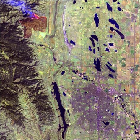 Landsat Image Gallery Picnic Rock Fire Co