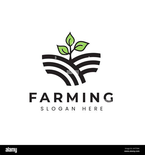 Plantilla De Diseño Del Logotipo De La Agricultura En El Campo De La