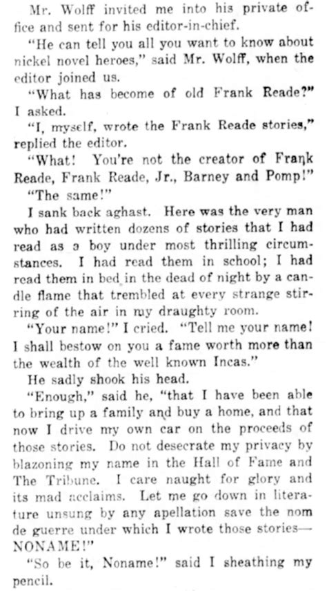 Luis Senarens' secret identity almost revealed! Back in 1916, he wasn't