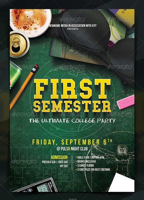 College Party Flyer Template 21 Free And Premium Download