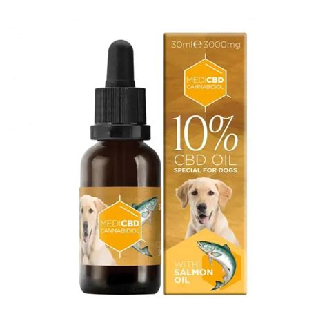 Huile 10 de CBD pour chiens goût saumon CannaVirtus votre boutique