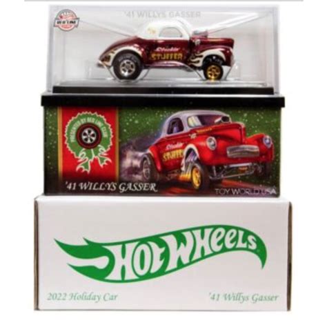 Hot Wheels RLC Exclusive 41 Willys Gasser Holiday Car Shopee Brasil