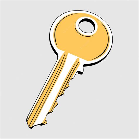 Chave de ouro | Vetor Premium