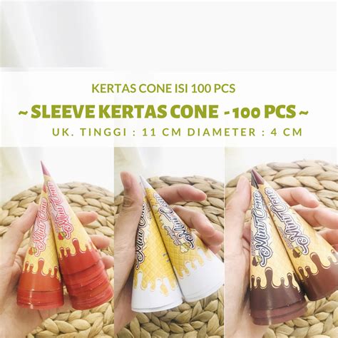 Jual Macam Macam Kemasan Es Krim Cone Mini Sleeve Cone Ala Cornetto