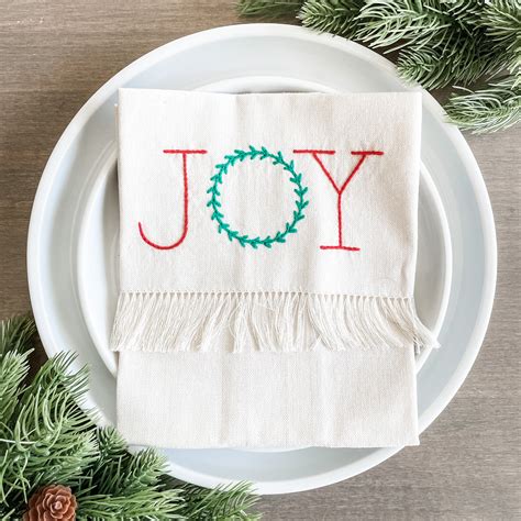 Joy Wreath Tea Towel