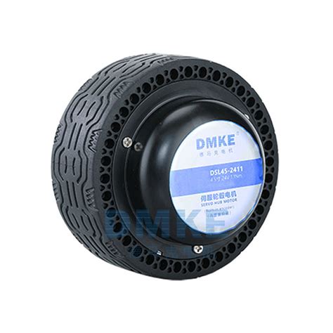 Dmke 4 5 Inch 24V 1 1n M 40W IP65 Rubber Tire BLDC Brushless Wheel