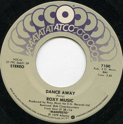 Roxy Music - Dance Away (7"si US 1979) - Het Plaathuis