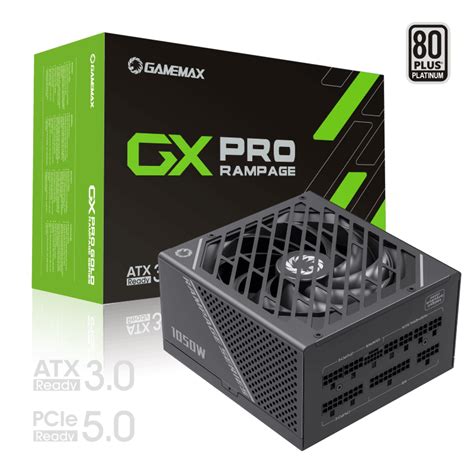 Gamemax GX-1050 PRO BK 80+Platinum 1050W Power Supply ATX3.0 PCIE5.0 ...