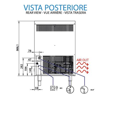 Fabbricatore Di Ghiaccio A Cubetto Pieno Con Produzione Di Kg H